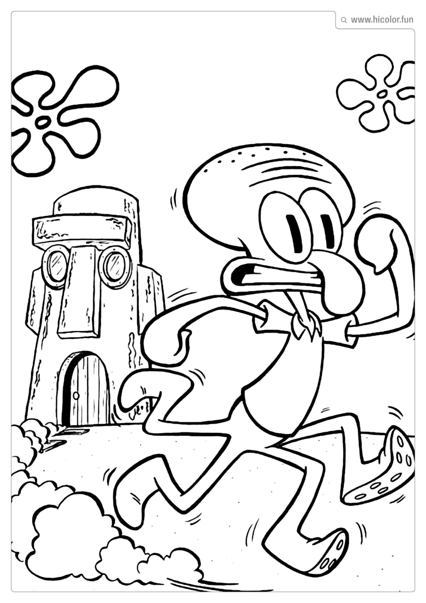 DESENHOS PARA PINTAR E IMPRIMIR BOB ESPONJA