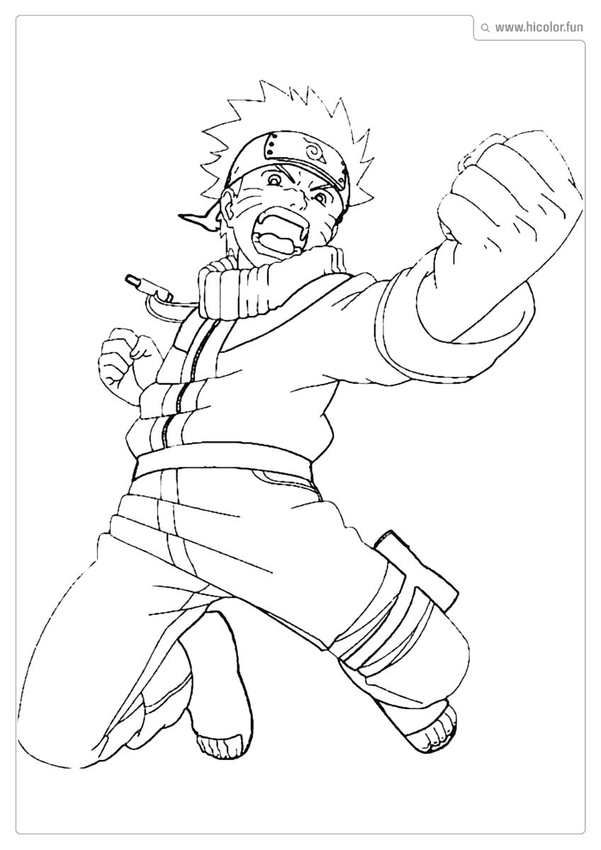 DESENHOS PARA PINTAR NARUTO