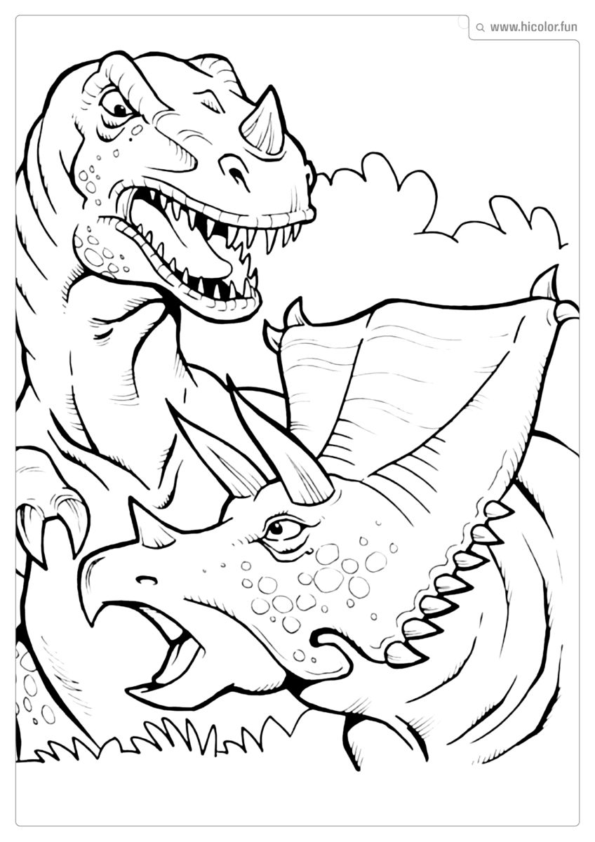 DINOSSAURO PARA COLORIR TRICERATOPE