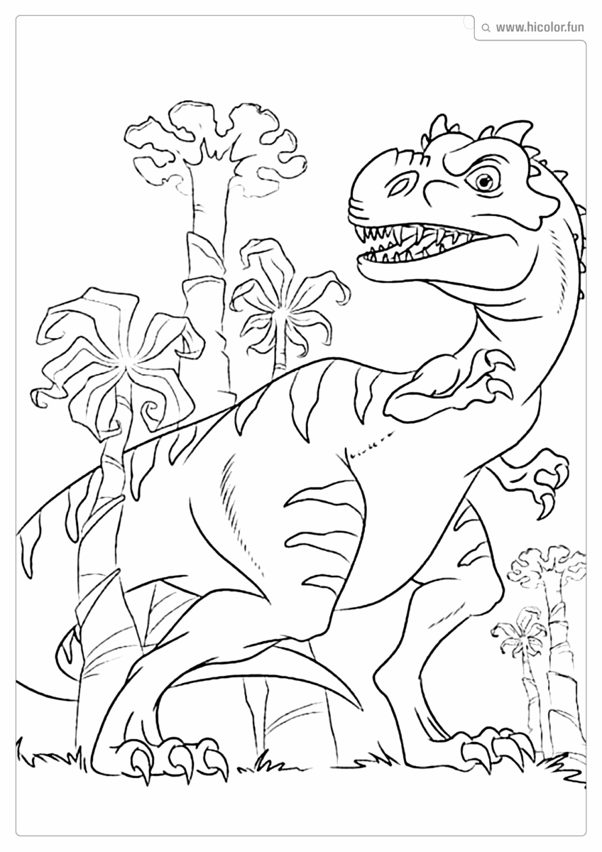 DINOSSAURO REX PARA COLORIR
