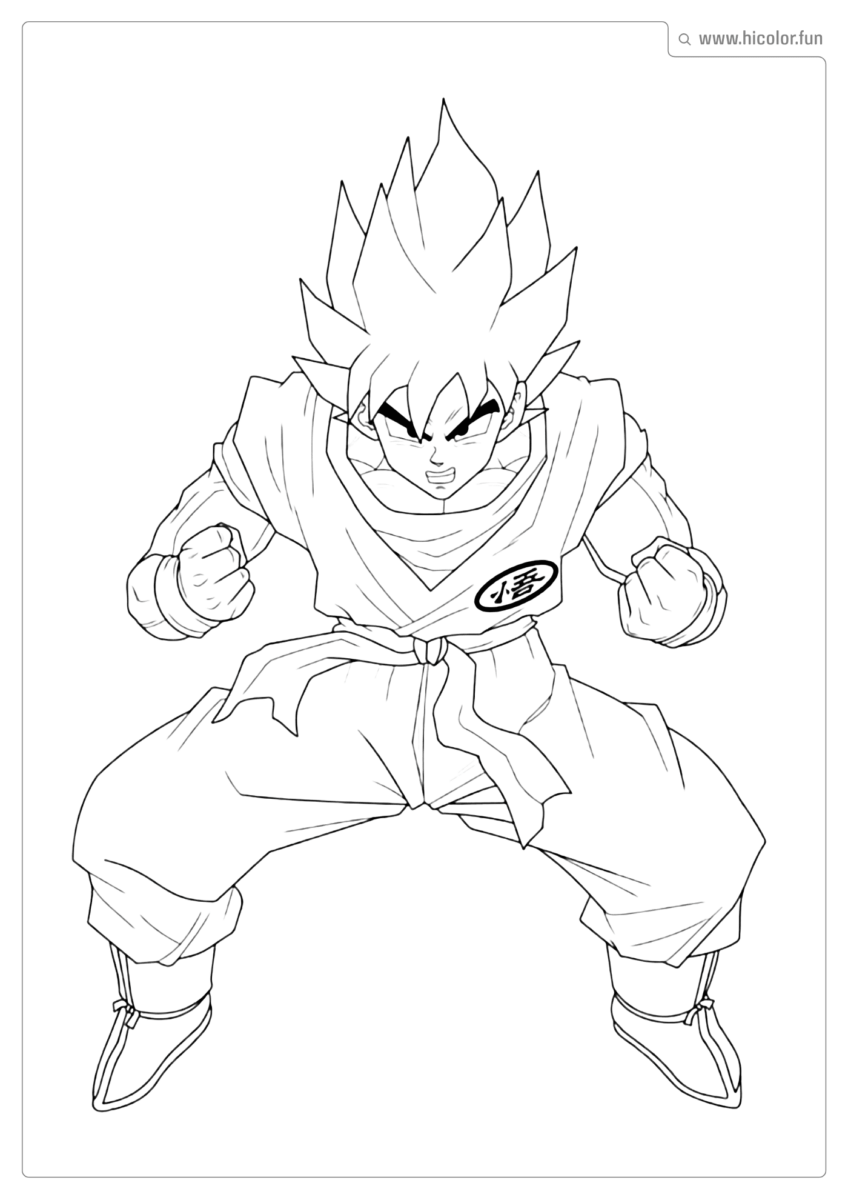 DRAGON BALL DE COLORIR E IMPRIMIR