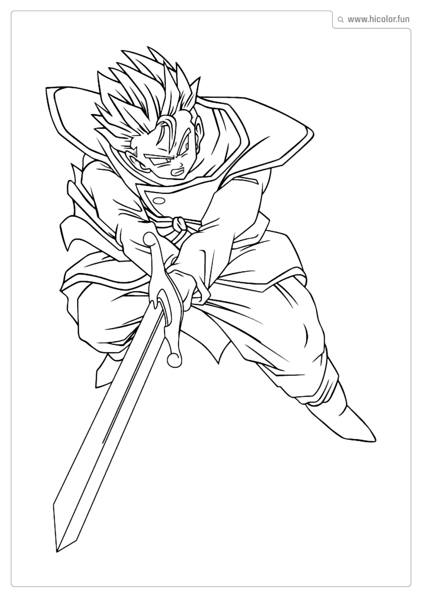 DRAGON BALL DE PINTAR E IMPRIMIR