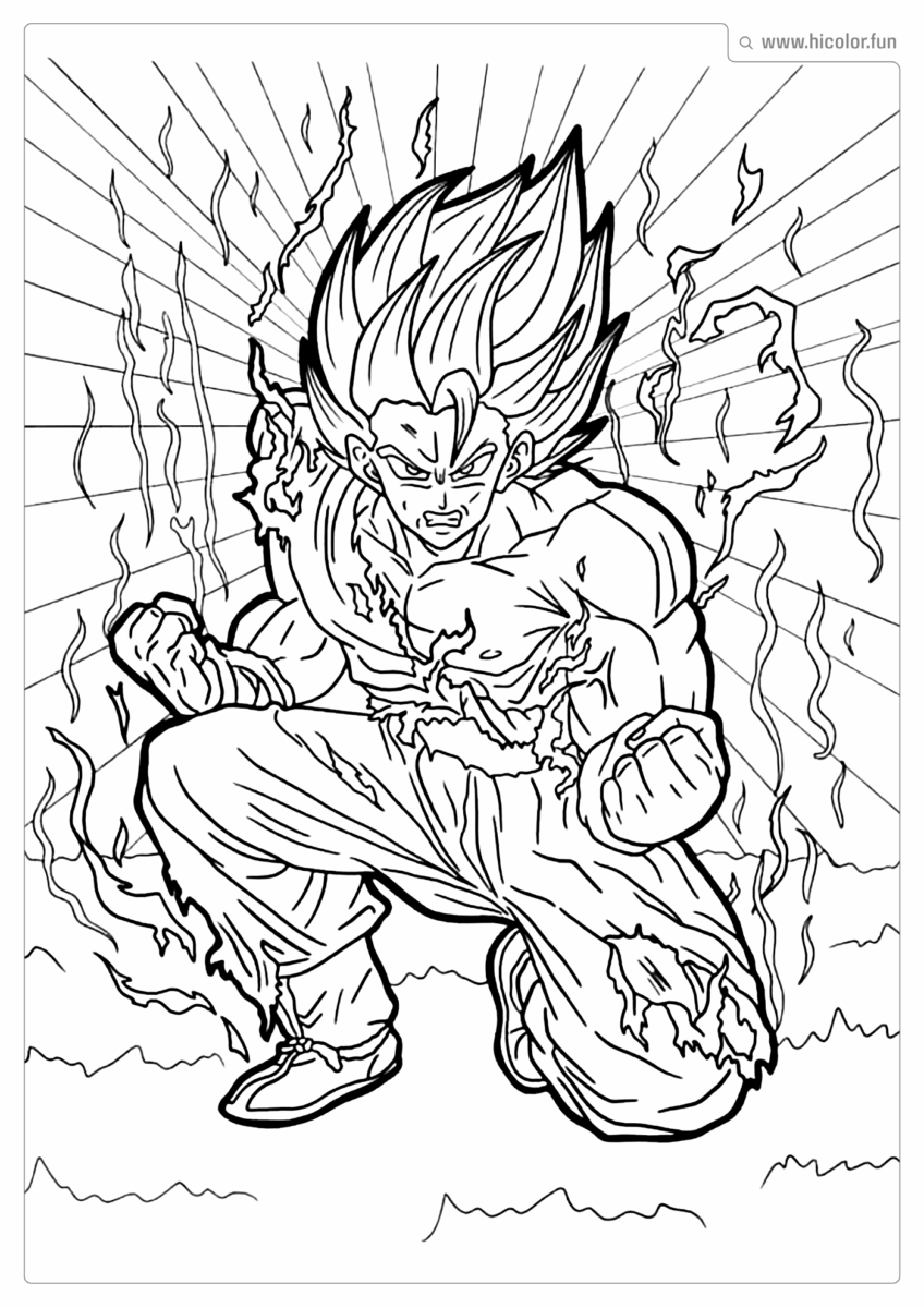 DRAGON BALL DESENHO DE PINTAR
