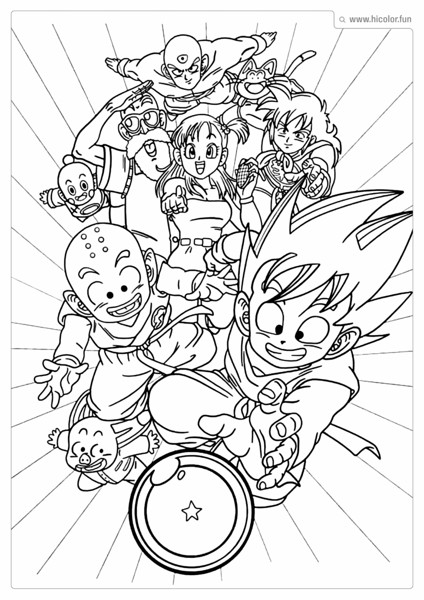 DRAGON BALL SUPER COLORIR