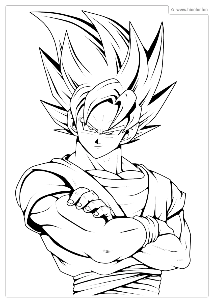 DRAGON BALL SUPER DESENHO PARA COLORIR