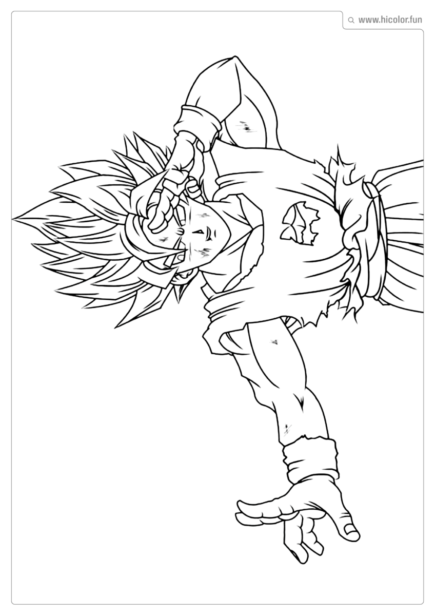 DRAGON BALL SUPER PARA COLORIR