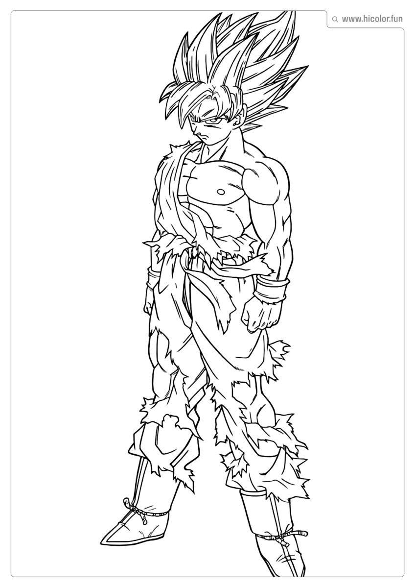 DRAGON BALL Z DE COLORIR