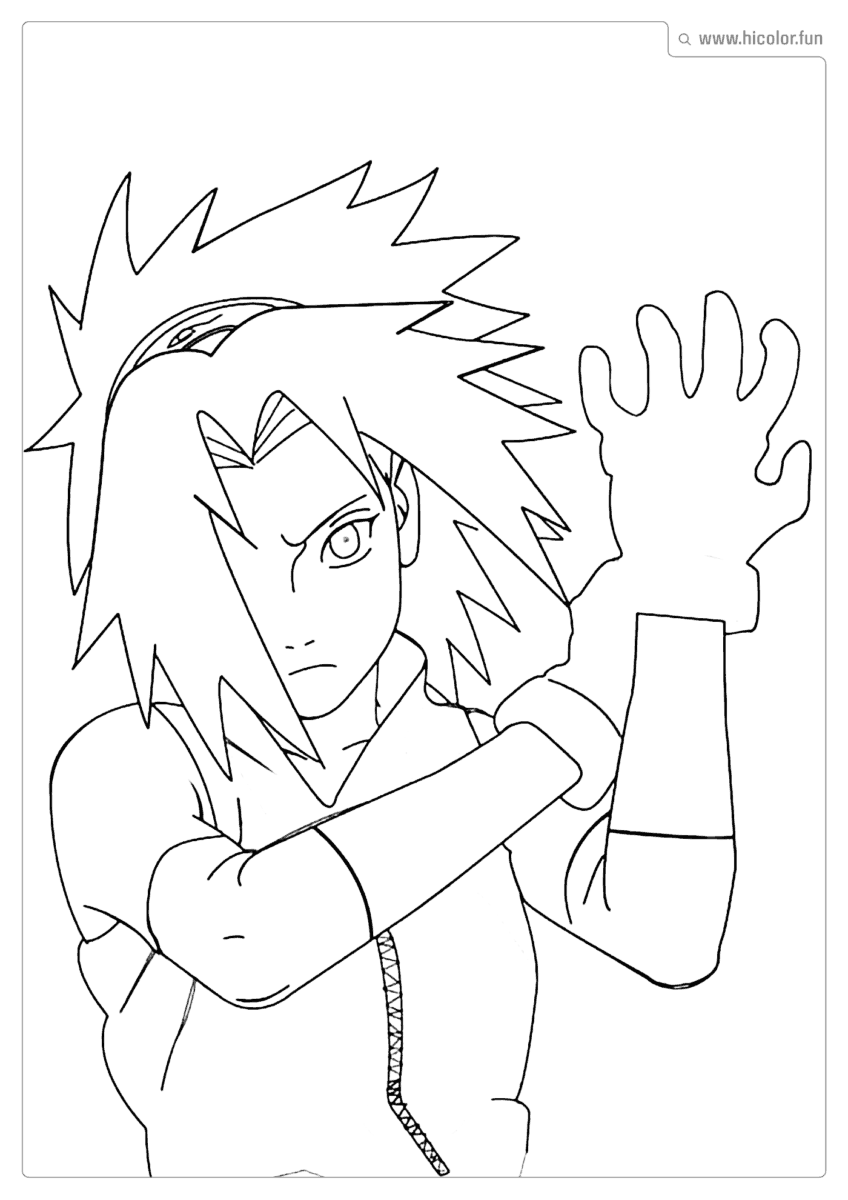 FIGURA DA SAKURA PARA COLORIR E IMPRIMIR