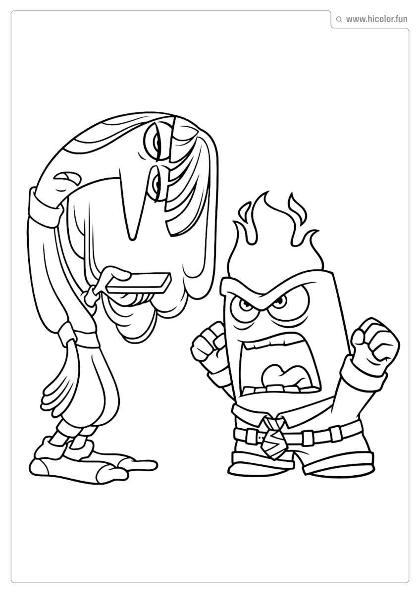 FIGURA DE DIVERTIDAMENTE PARA COLORIR