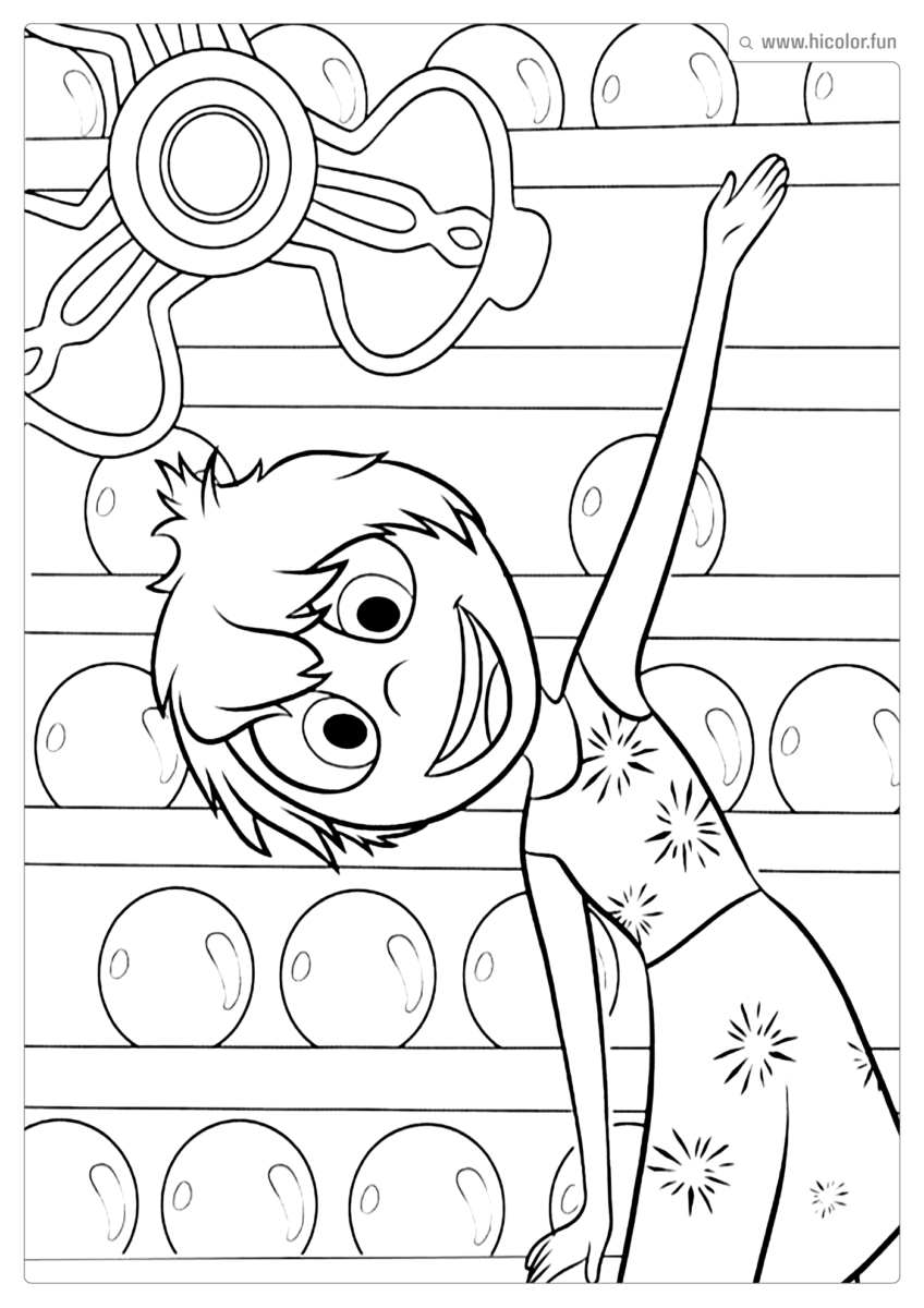 FIGURA DE DIVERTIDAMENTE PARA PINTAR