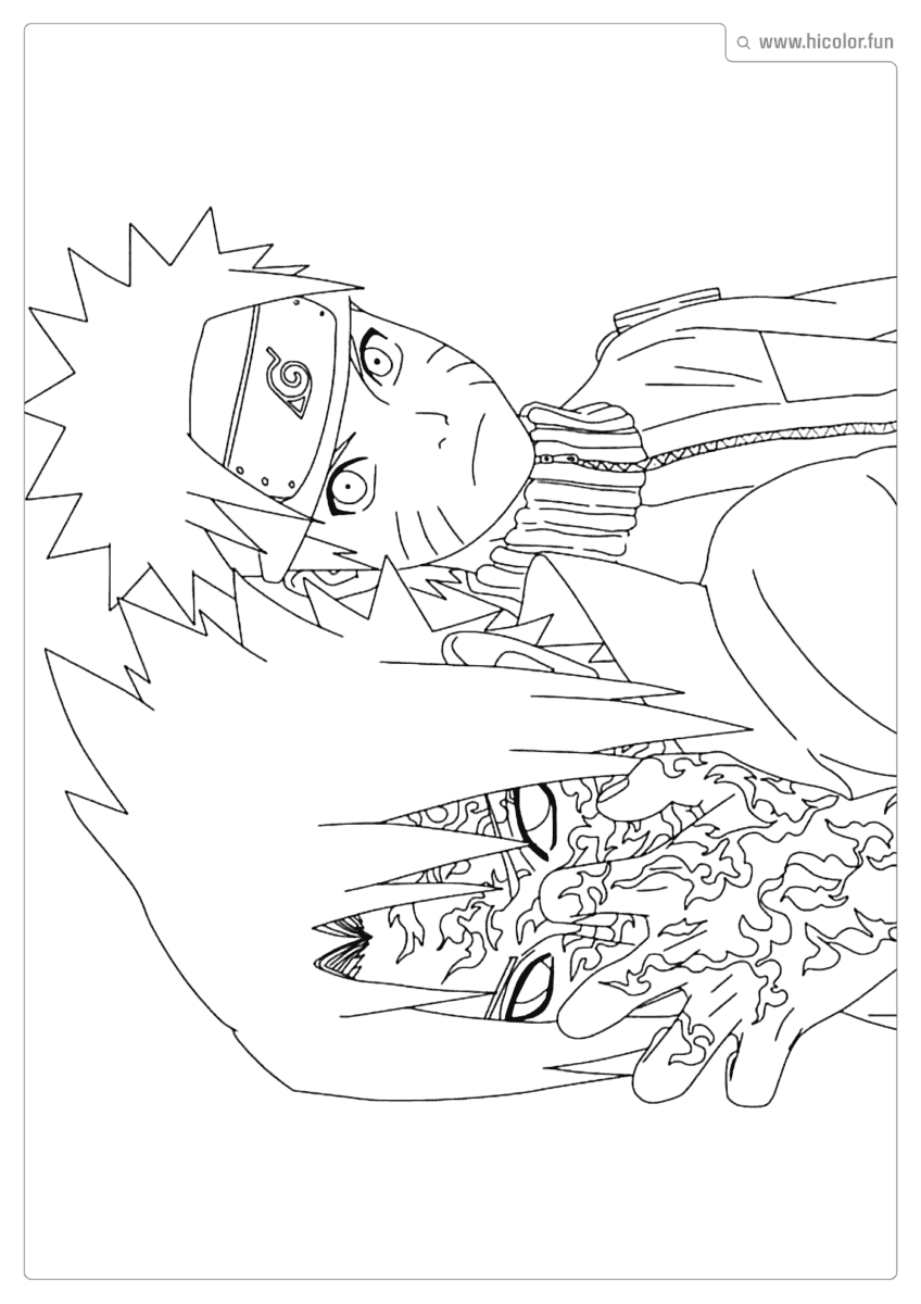 FIGURA DO SASUKE COM A MARCA DO OROCHIMARU