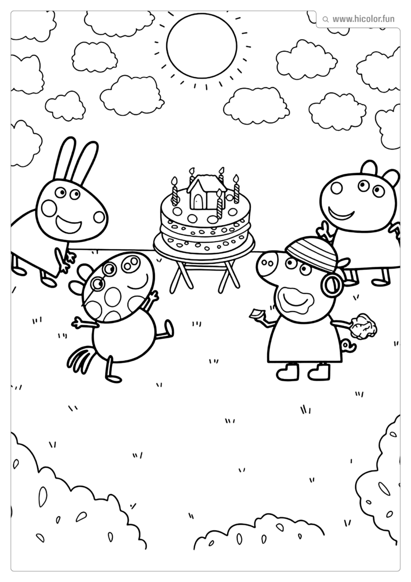 FIGURA PEPPA PIG DE PINTAR E IMPRIMIR