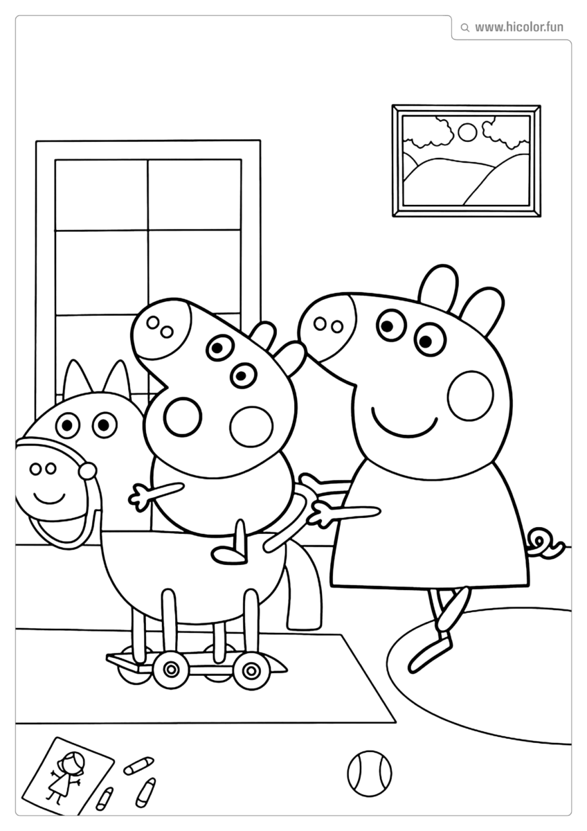 FIGURA PEPPA PIG DE PINTAR