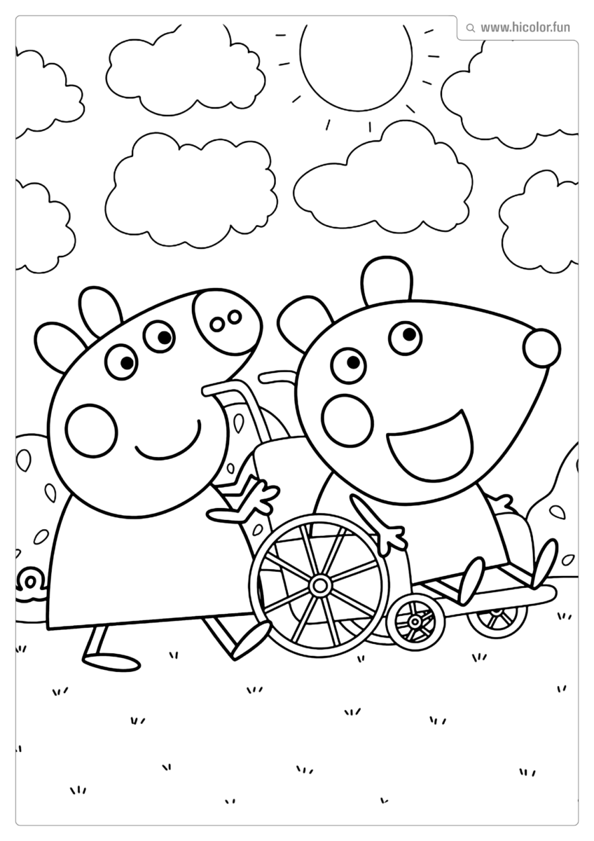FIGURA PEPPA PIG PARA COLORIR E IMPRIMIR