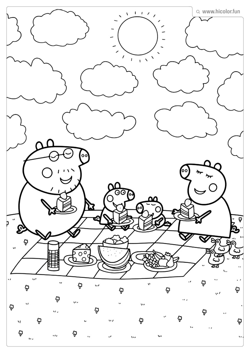 FIGURA PEPPA PIG PARA COLORIR