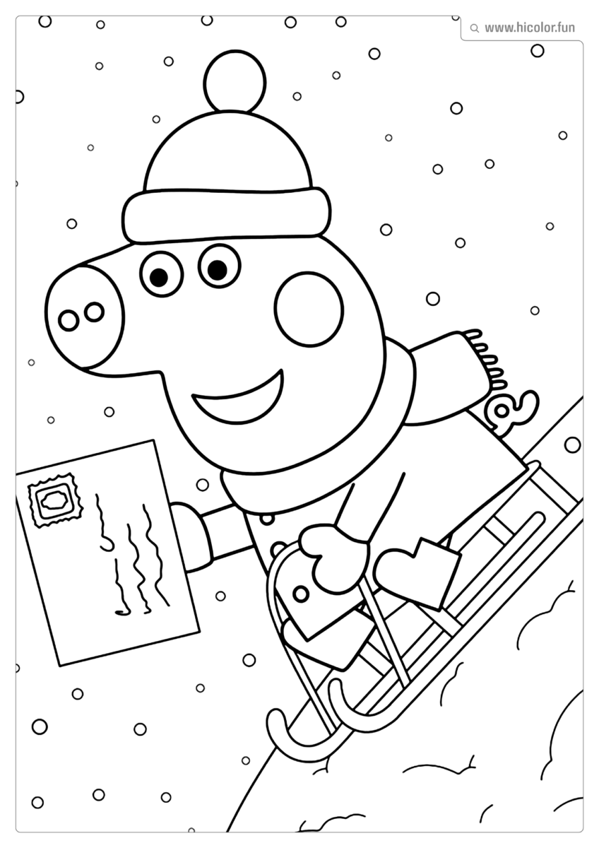 FIGURA PEPPA PIG PARA PINTAR