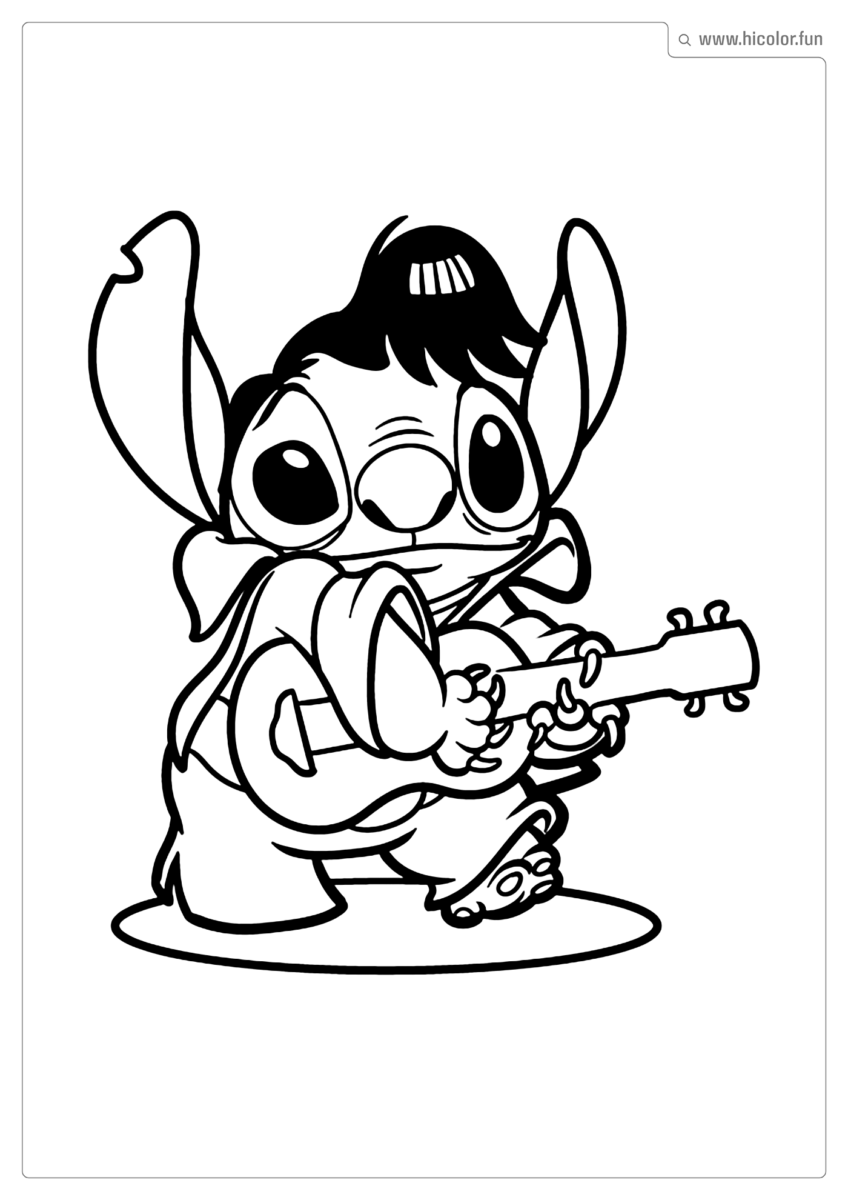 FIGURA STITCH COLORIR E IMPRIMIR