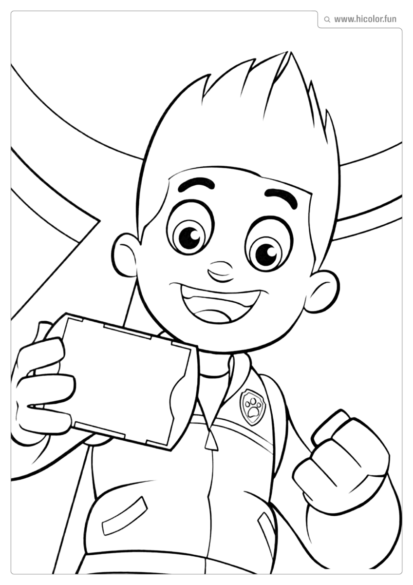 FIGURAS DA PATRULHA CANINA PARA COLORIR