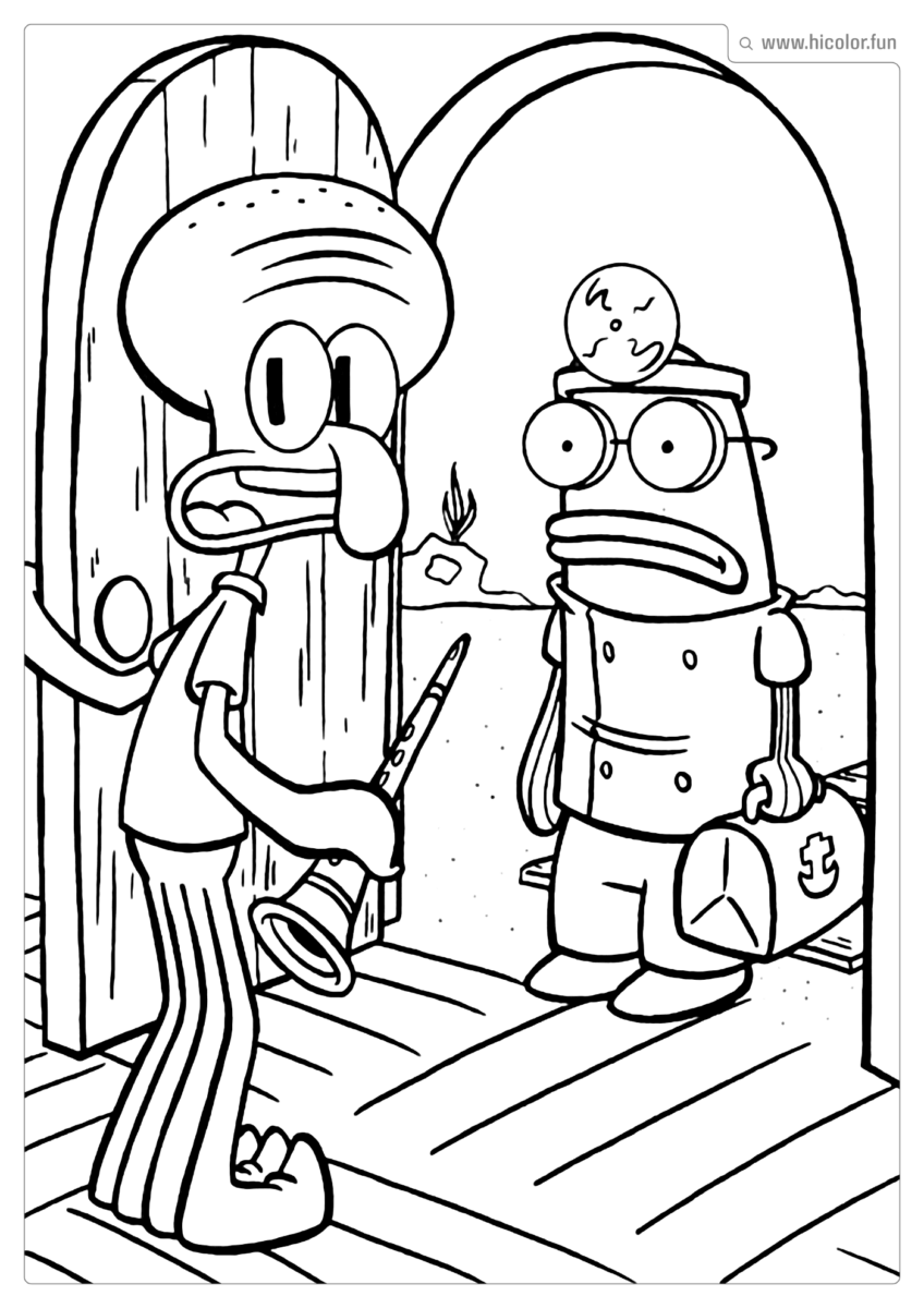 FIGURAS DO BOB ESPONJA PARA COLORIR