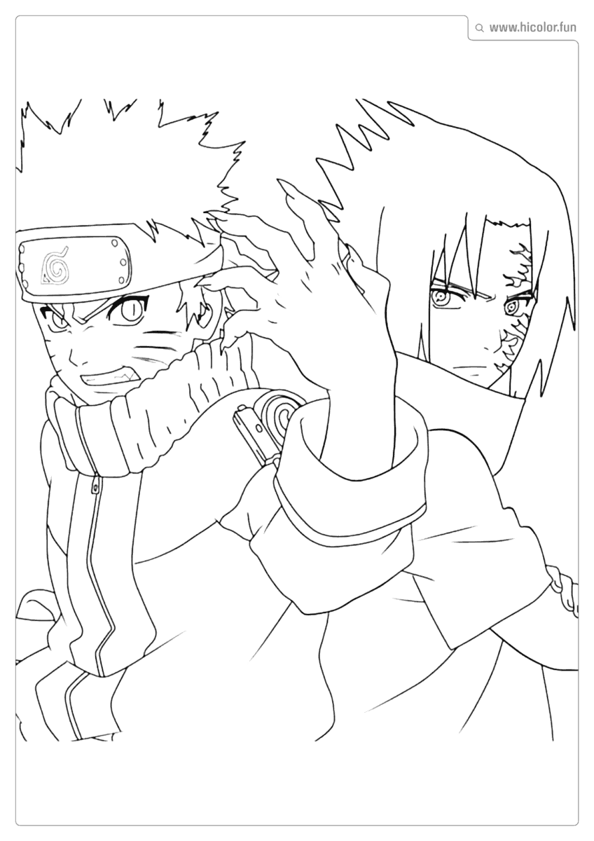 FIGURAS PARA COLORIR NARUTO