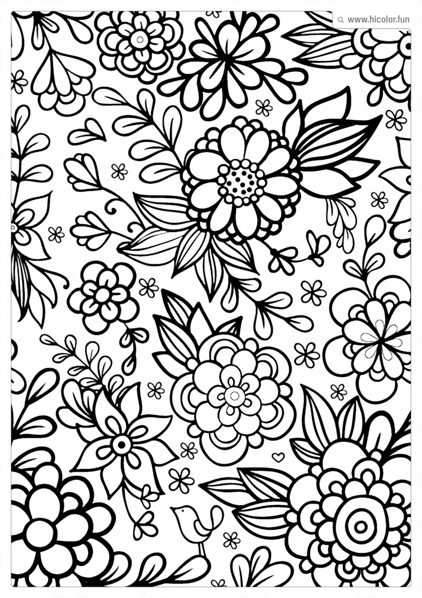 FLOR DESENHO COLORIR