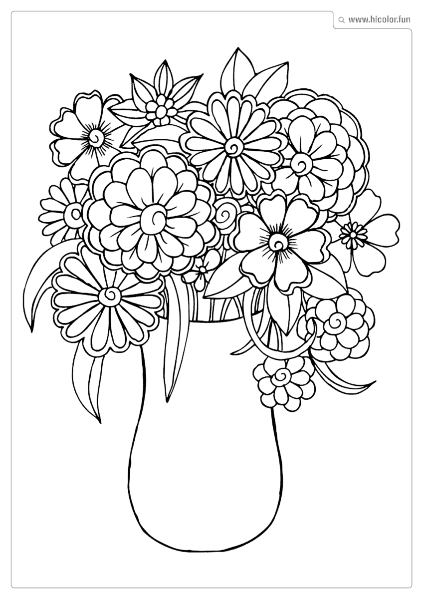 FLORES PARA COLORIR EDUCAçãO INFANTIL