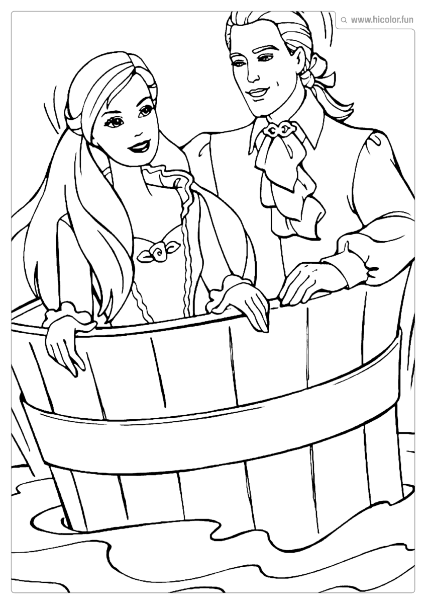 FOTO DA BARBIE PARA COLORIR