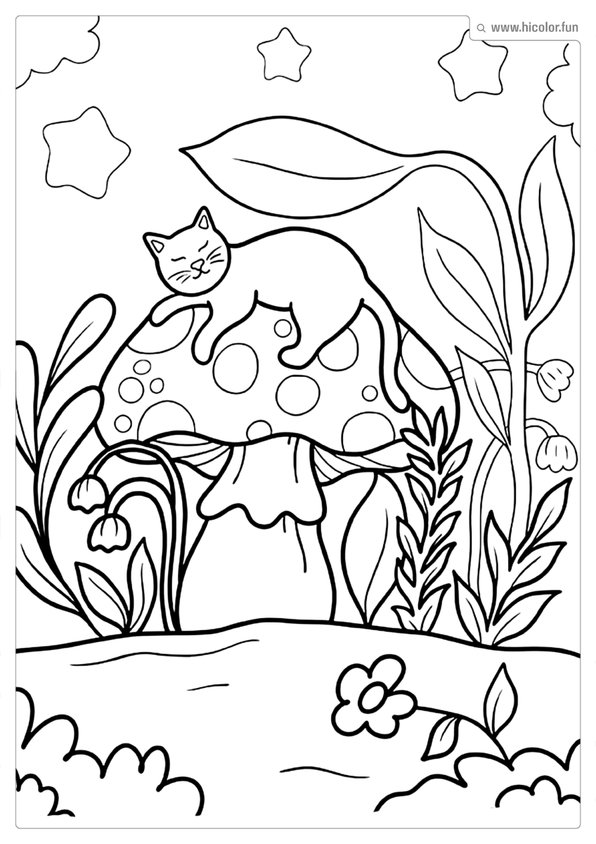 FOTO DE GATO PARA COLORIR