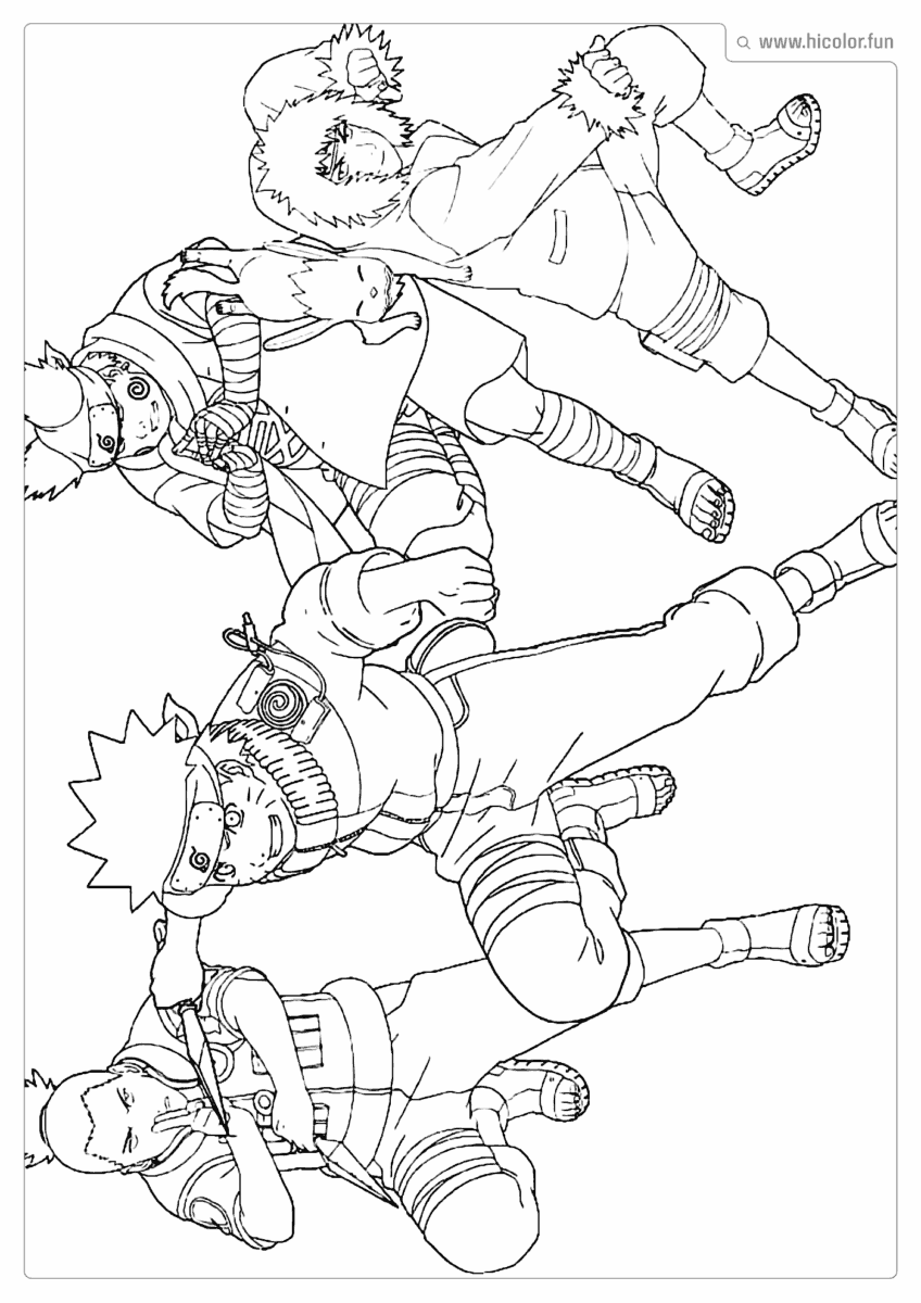 FOTO DE NARUTO PARA COLORIR