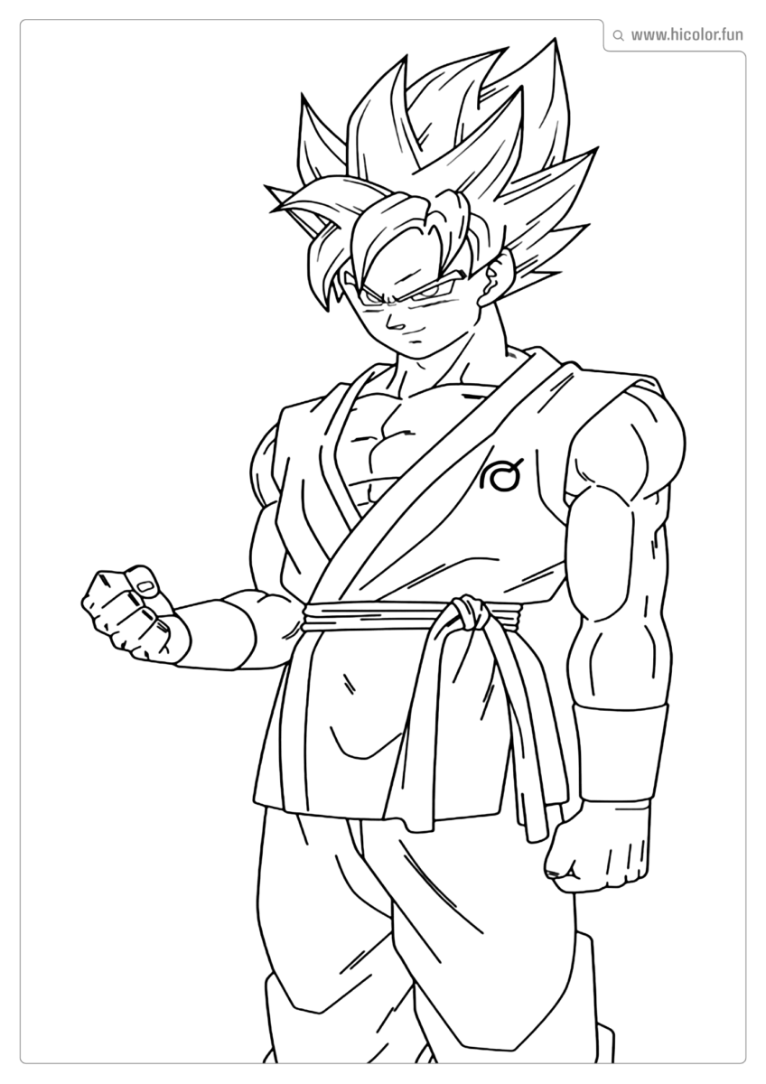 FOTO DO GOKU PARA IMPRIMIR