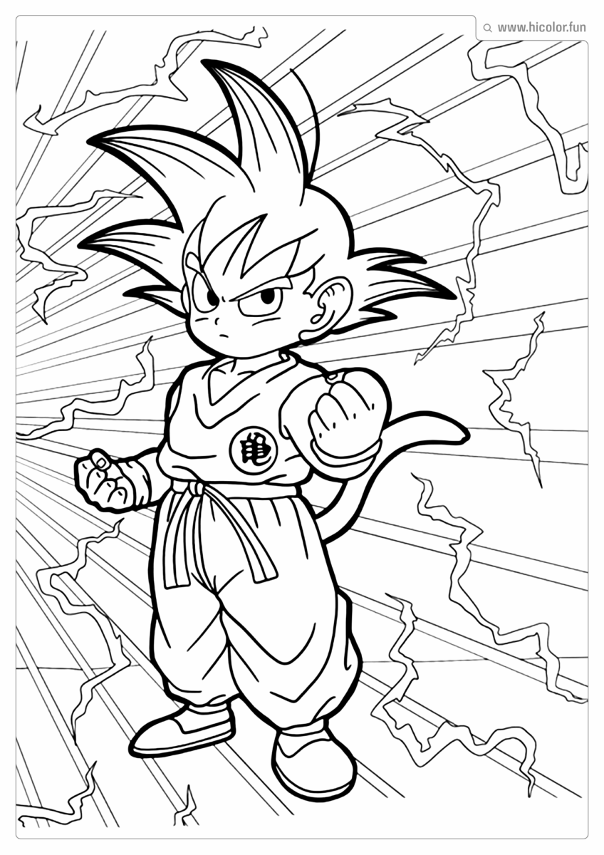 FOTO DO GOKU PARA PINTAR