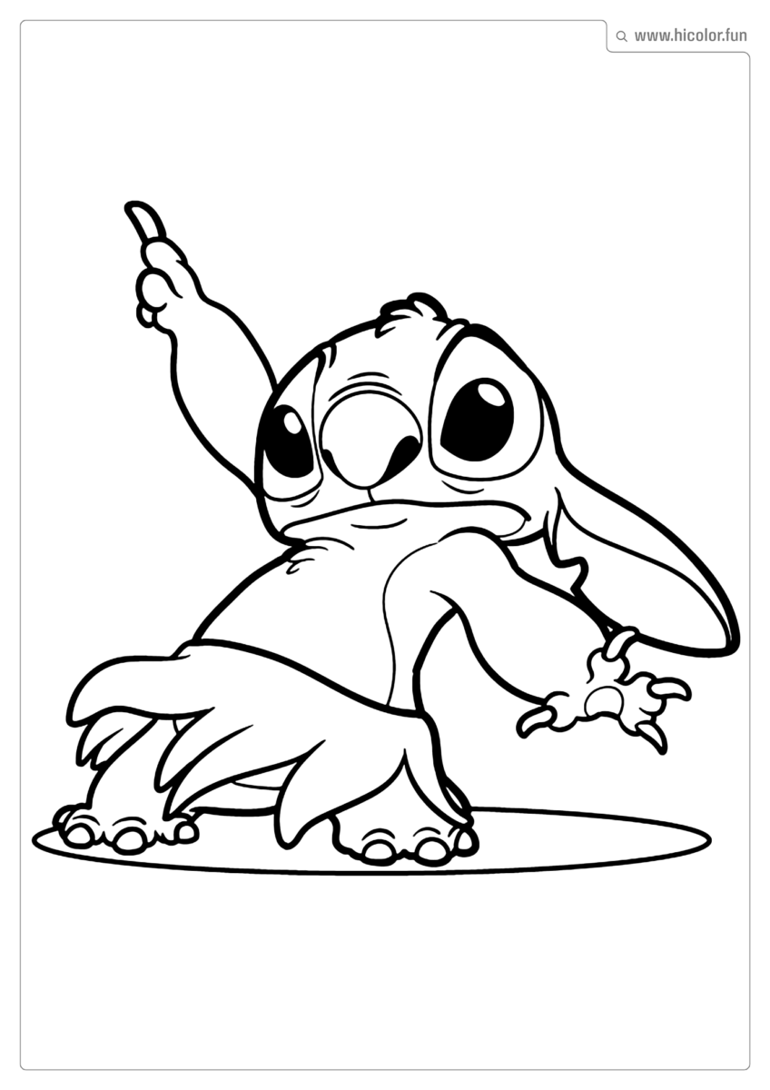 FOTO DO STITCH PARA PINTAR