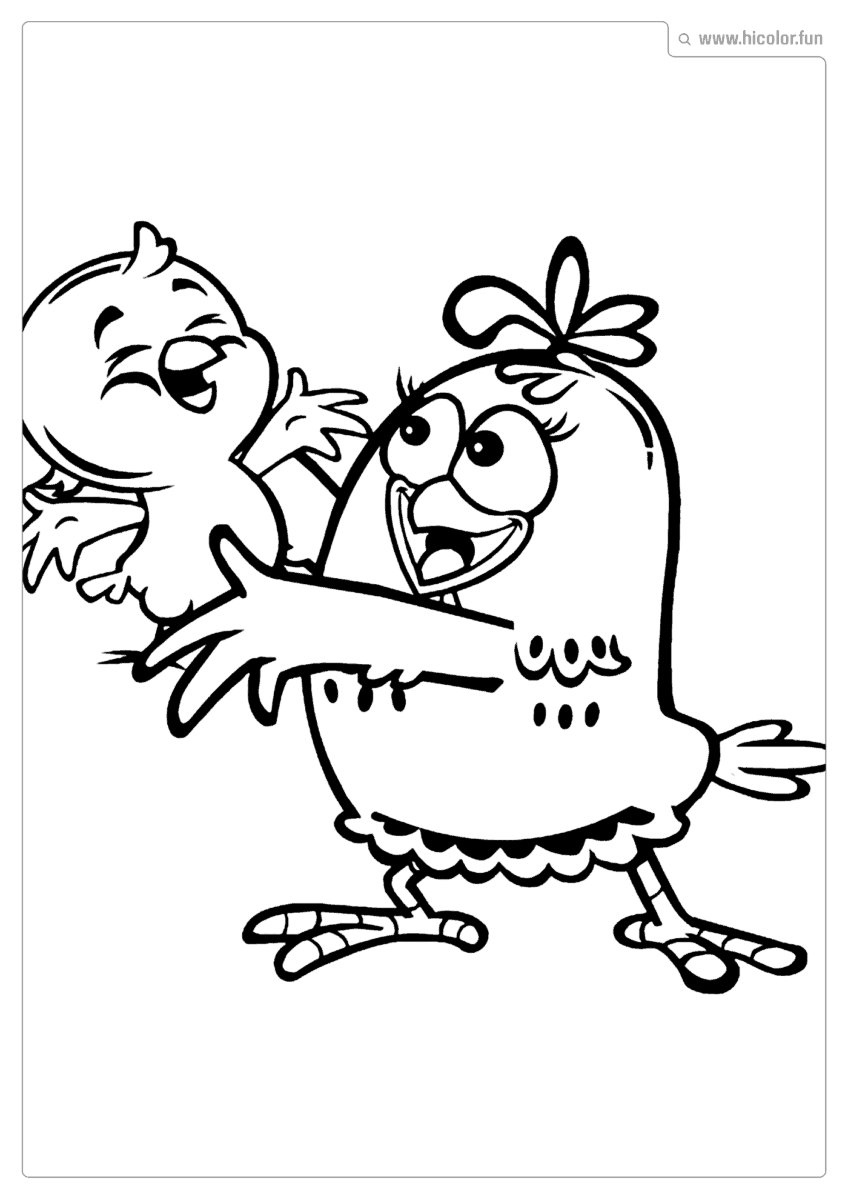 GALINHA PINTADINHA DESENHO PARA COLORIR