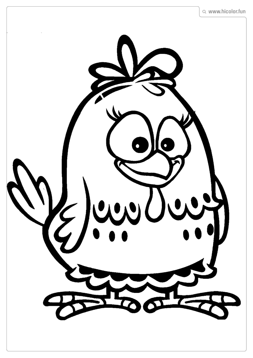 GALINHA PINTADINHA PARA COLORIR