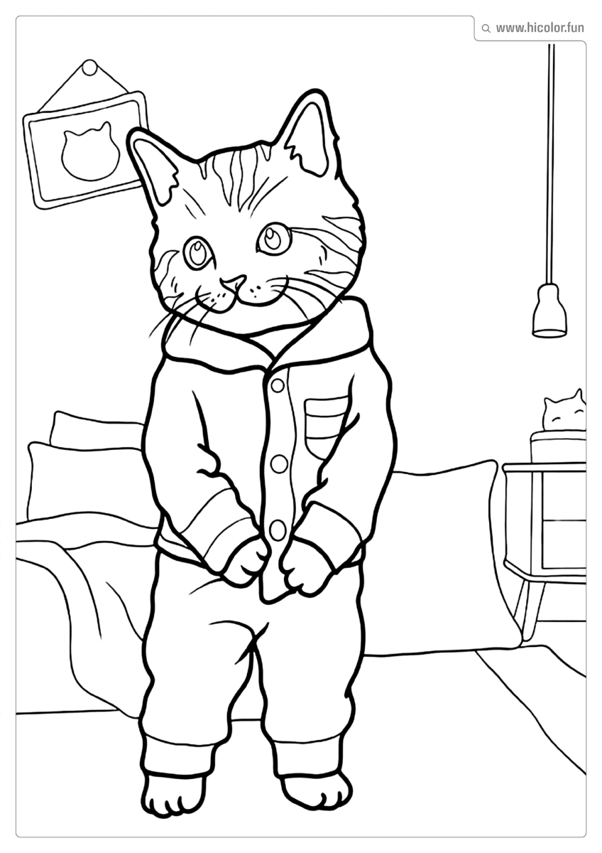 GATINHA PARA COLORIR