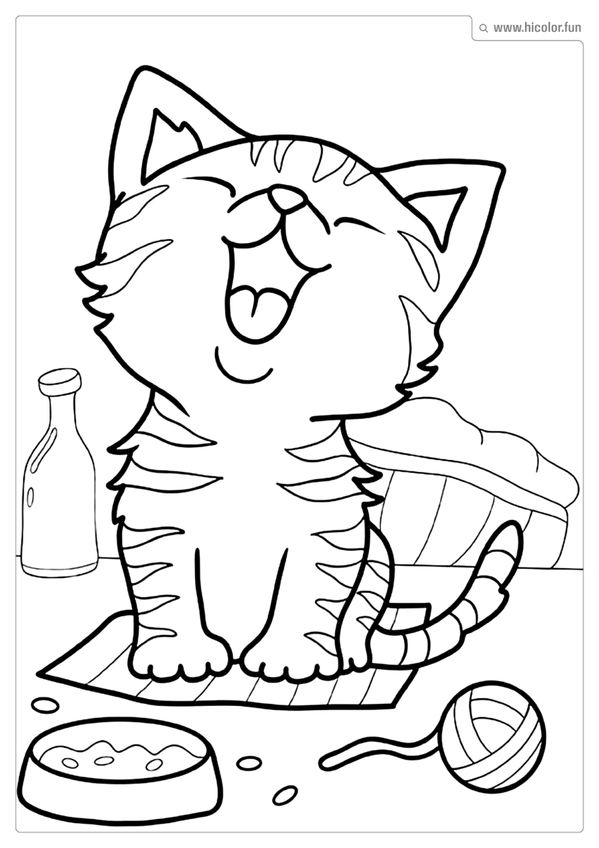 GATINHO FOFINHO PARA COLORIR