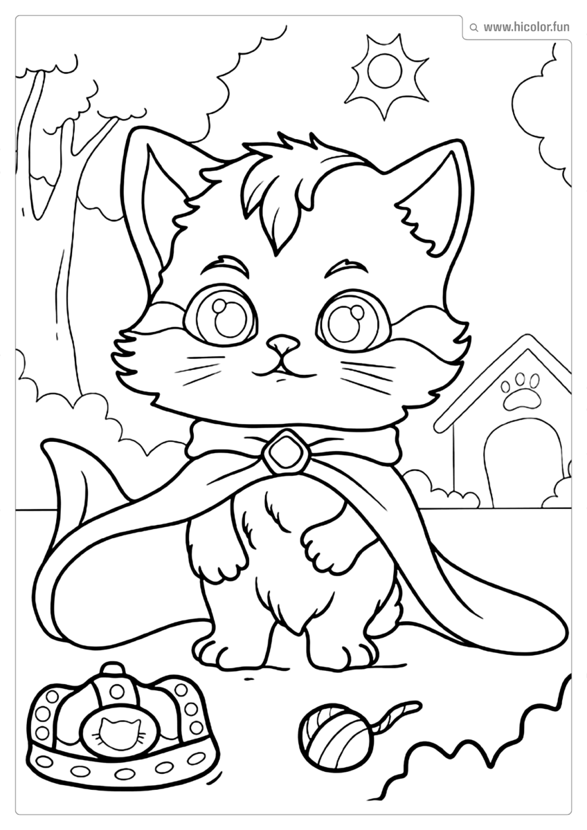 GATO FOFO PARA PINTAR