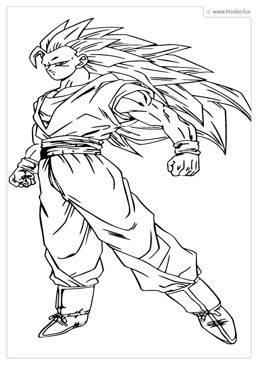 GOKU DE COLORIR