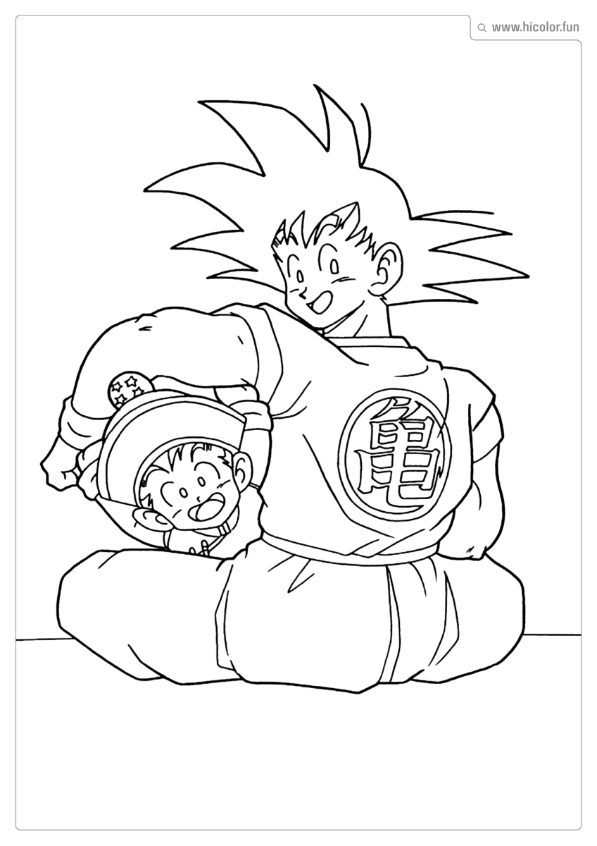 GOKU DESENHO DE PINTAR