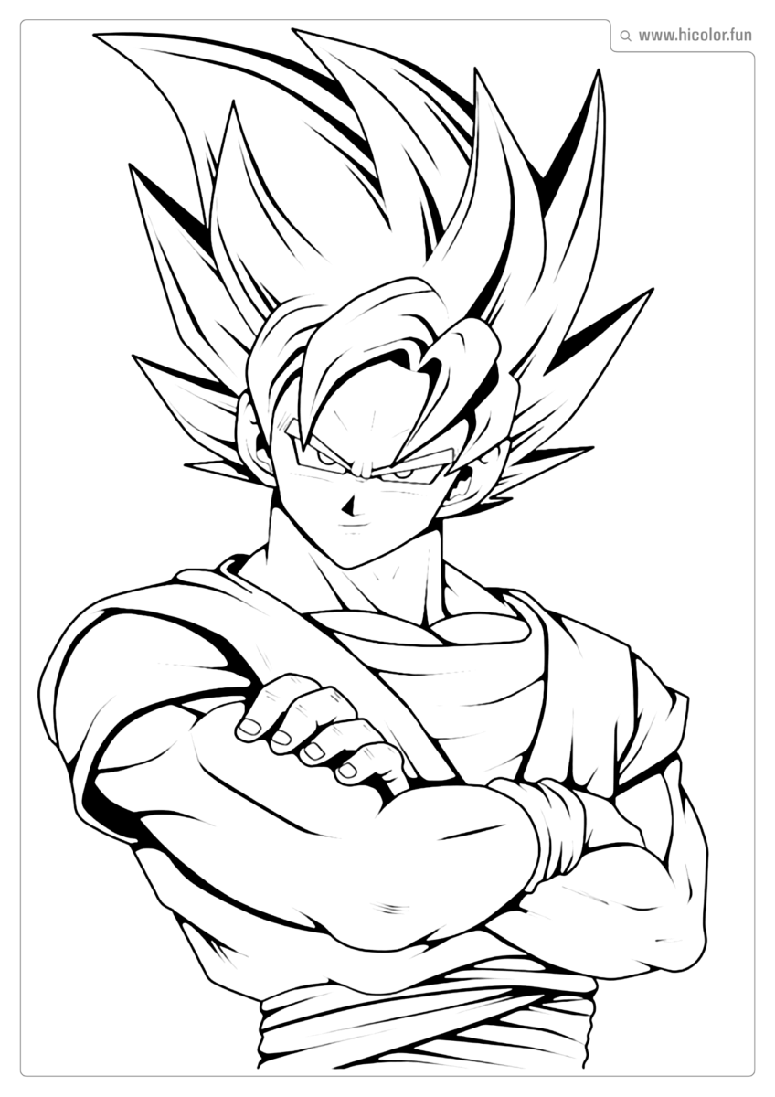 GOKU DESENHO IMPRIMIR