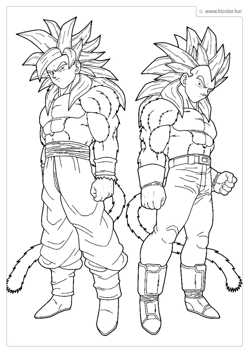GOKU DESENHO PARA IMPRIMIR