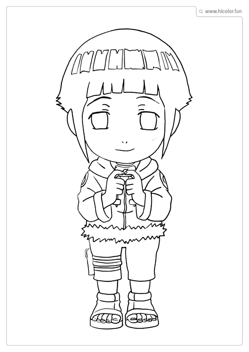 HINATA CRIANçA PARA PINTAR