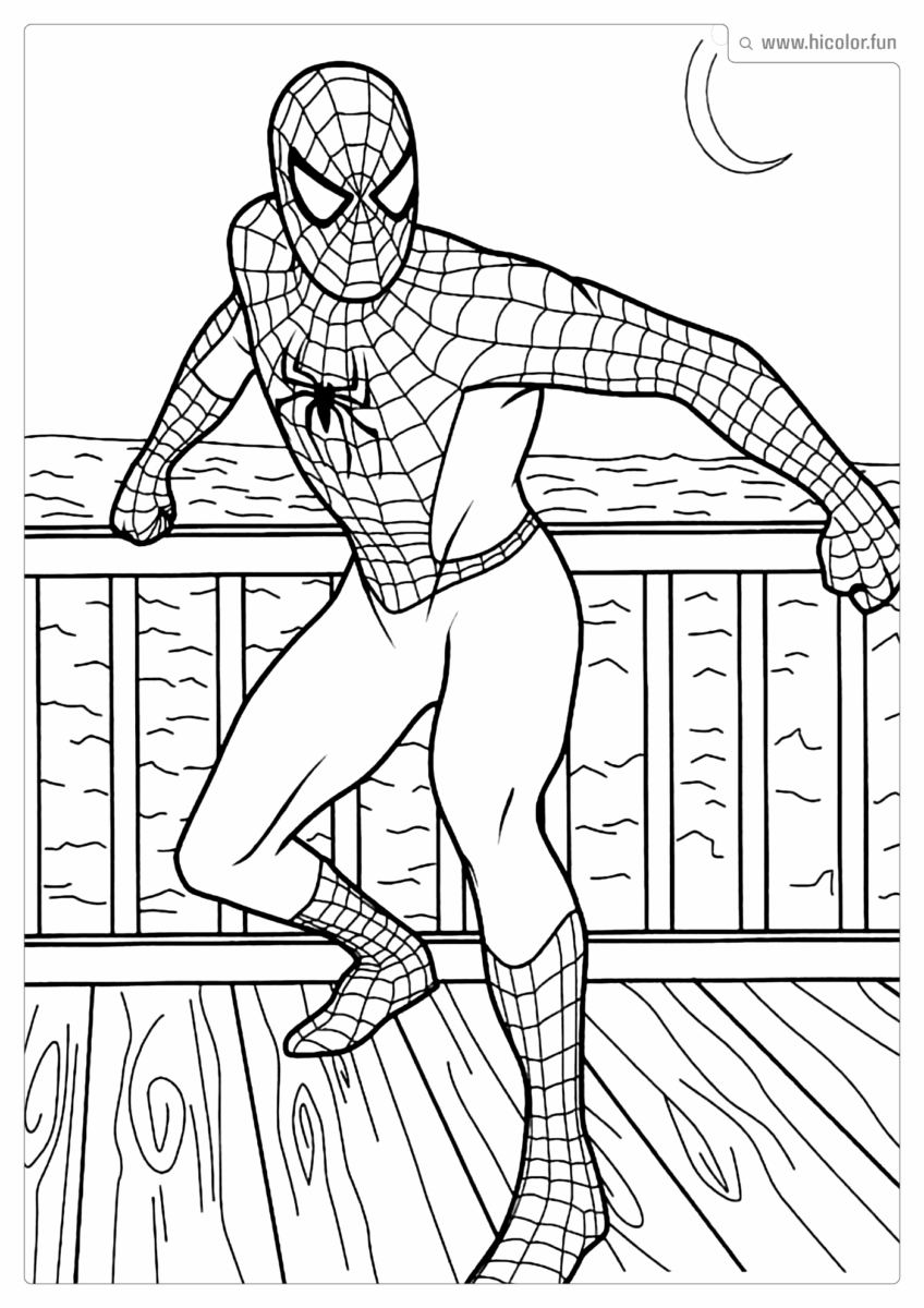 HOMEM ARANHA DESENHO COLORIR