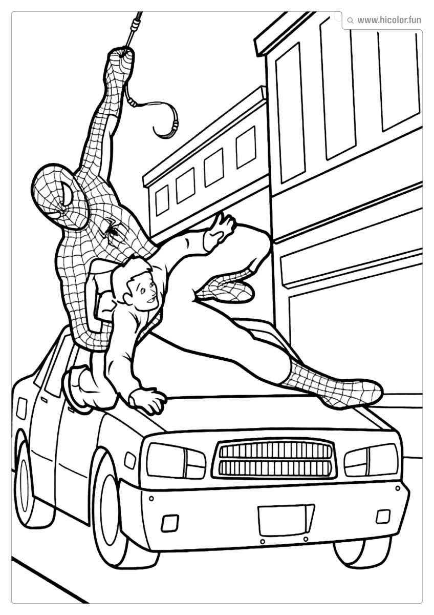 HOMEM ARANHA PARA COLORIR IMPRIMIR