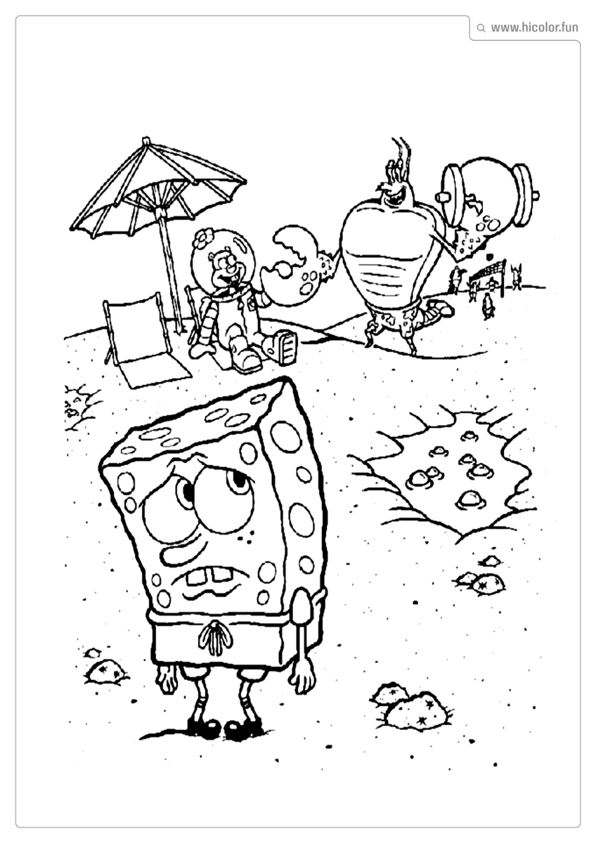 IMAGEM BOB ESPONJA PARA COLORIR