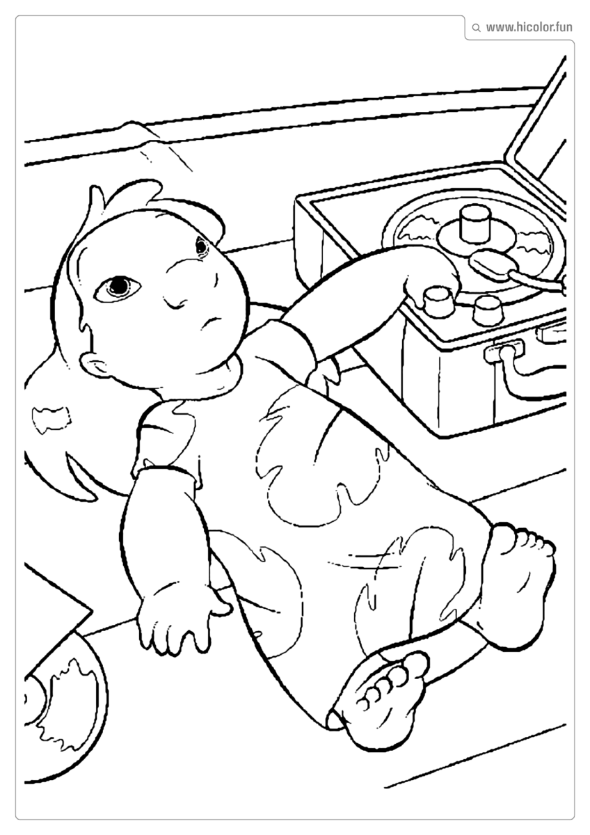 IMAGEM DA LILO PARA PINTAR E IMPRIMIR