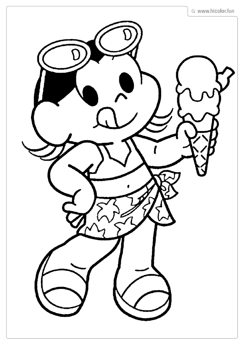 IMAGEM DA MAGALI PARA COLORIR