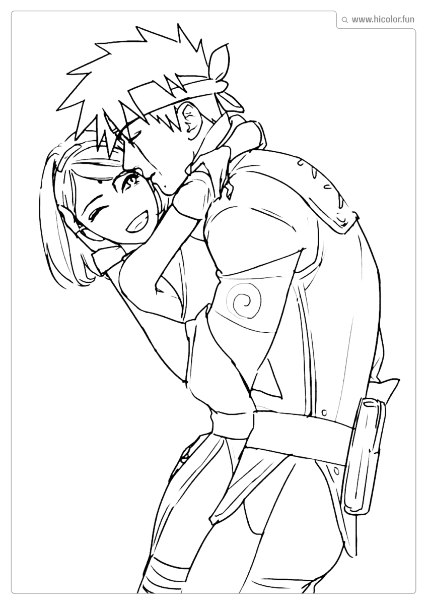 IMAGEM DA SAKURA E KAKASHI PARA PINTAR