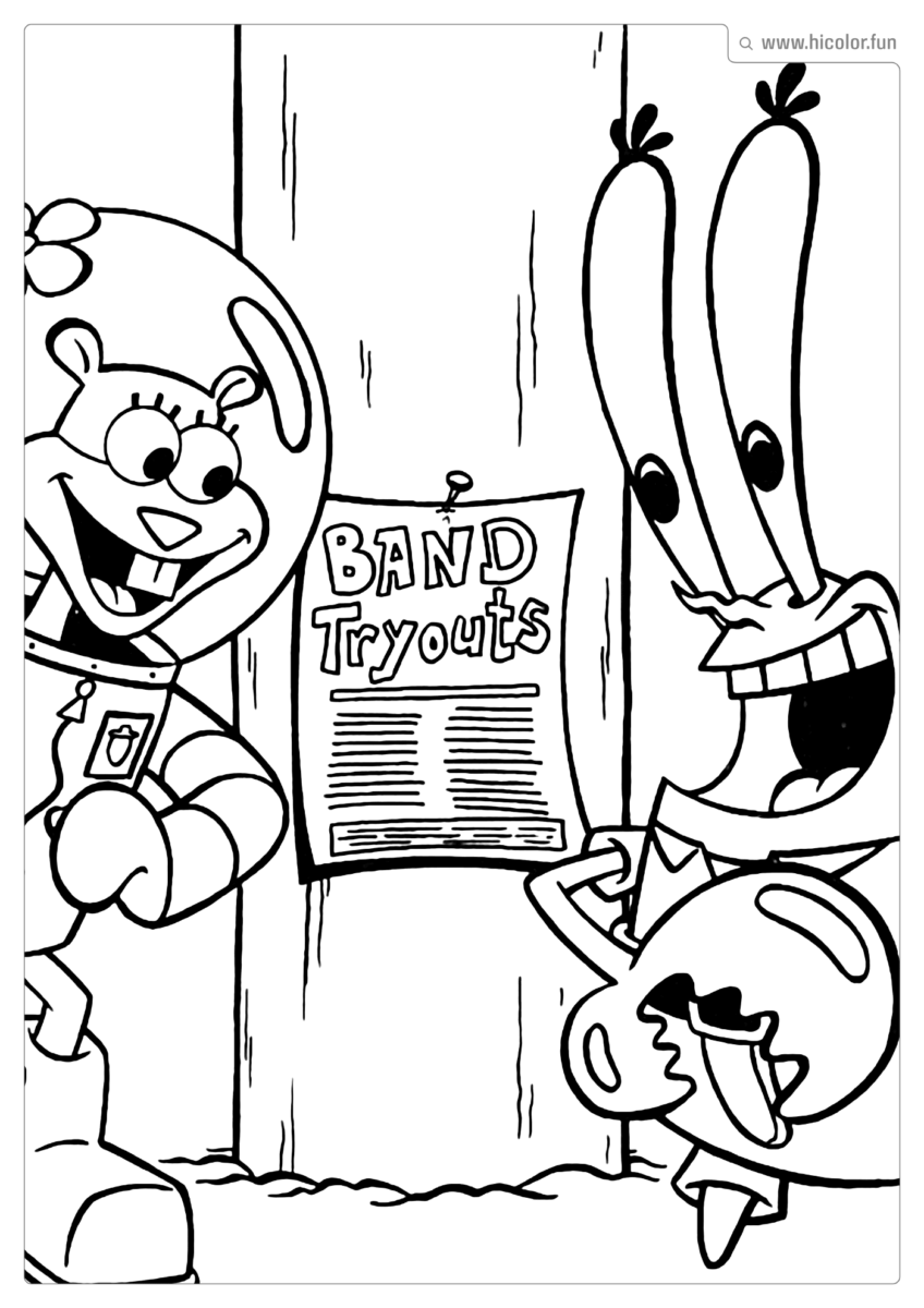 IMAGEM DE BOB ESPONJA PARA COLORIR