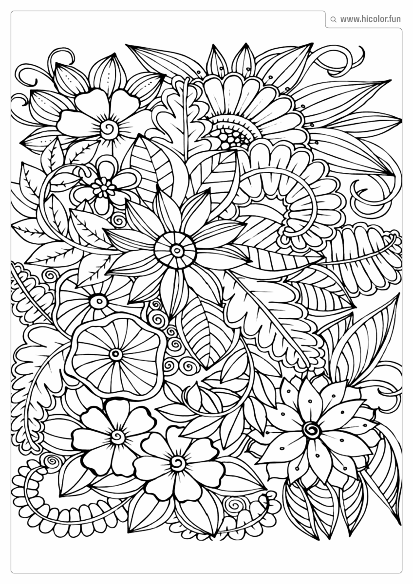 IMAGEM DE FLOR PARA COLORIR